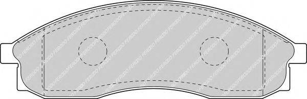 FERODO FDB1434 Комплект тормозных колодок, дисковый тормоз
