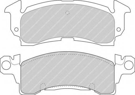 FERODO FDB144 Комплект тормозных колодок, дисковый тормоз