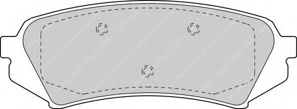 FERODO FDB1457 Комплект тормозных колодок, дисковый тормоз