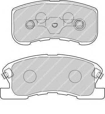 FERODO FDB1501 Комплект тормозных колодок, дисковый тормоз