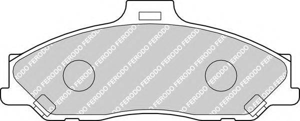 FERODO FDB1527 Комплект тормозных колодок, дисковый тормоз