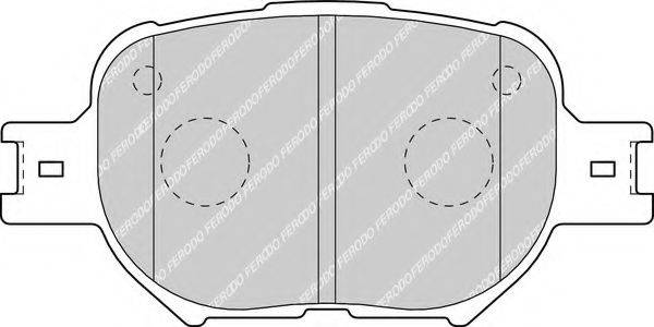 FERODO FDB1528 Комплект тормозных колодок, дисковый тормоз