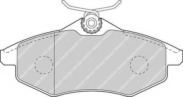 FERODO FDB1542 Комплект тормозных колодок, дисковый тормоз