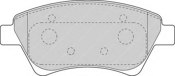 FERODO FDB1544 Комплект тормозных колодок, дисковый тормоз