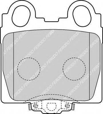 FERODO FDB1610 Комплект тормозных колодок, дисковый тормоз