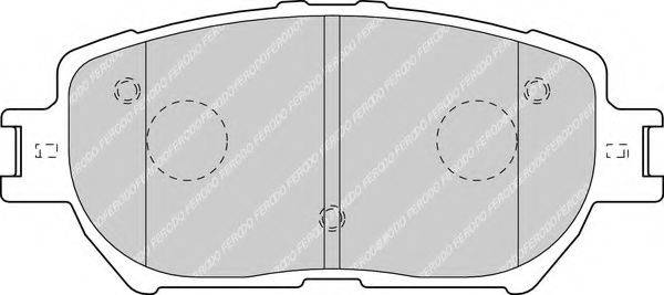 FERODO FDB1620 Комплект тормозных колодок, дисковый тормоз