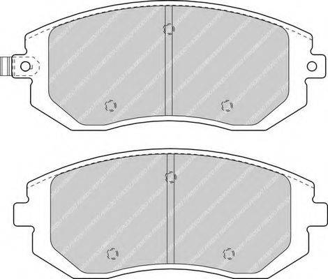 FERODO FDB1639 Комплект тормозных колодок, дисковый тормоз