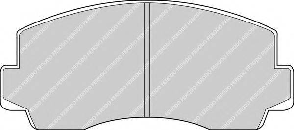 FERODO FDB170 Комплект тормозных колодок, дисковый тормоз