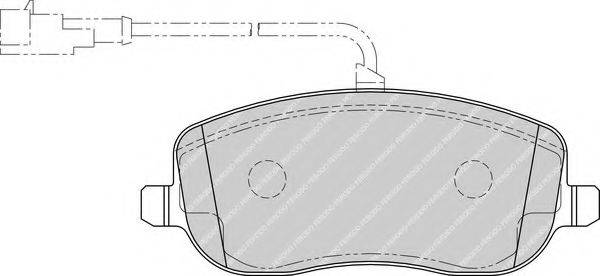 FERODO FDB1787 Комплект тормозных колодок, дисковый тормоз
