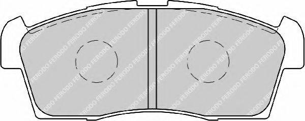 FERODO FDB1812 Комплект тормозных колодок, дисковый тормоз