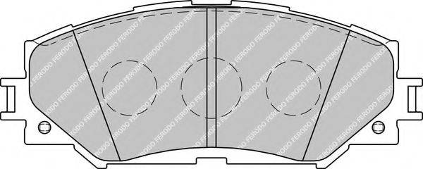 FERODO FDB1891 Комплект тормозных колодок, дисковый тормоз