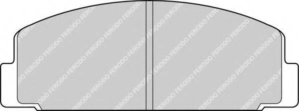 FERODO FDB252 Комплект тормозных колодок, дисковый тормоз