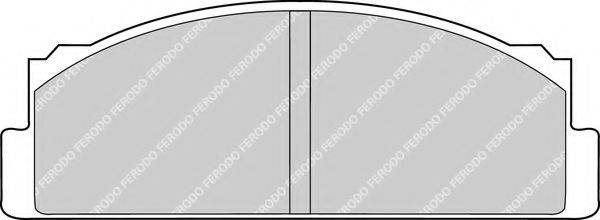 FERODO FDB29 Комплект тормозных колодок, дисковый тормоз
