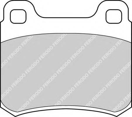FERODO FDB328 Комплект тормозных колодок, дисковый тормоз