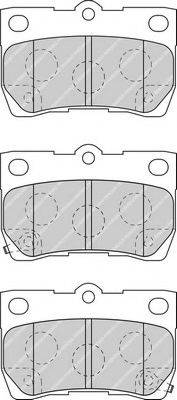 FERODO FDB4001 Комплект тормозных колодок, дисковый тормоз