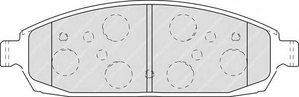 FERODO FDB4002 Комплект тормозных колодок, дисковый тормоз