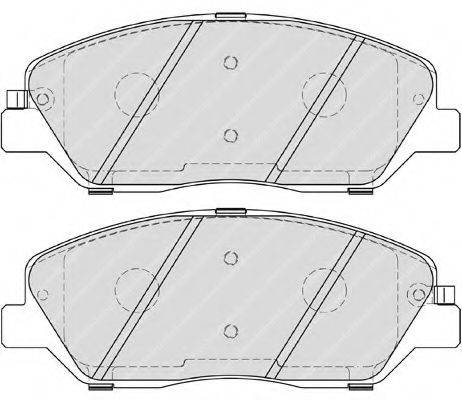 FERODO FDB4111 Комплект тормозных колодок, дисковый тормоз