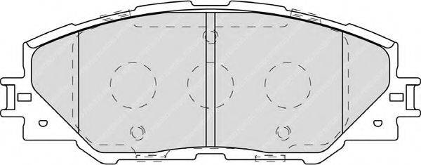 FERODO FDB4136 Комплект тормозных колодок, дисковый тормоз