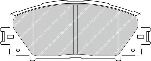 FERODO FDB4310 Комплект тормозных колодок, дисковый тормоз