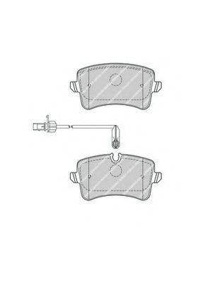 FERODO FDB4410 Комплект тормозных колодок, дисковый тормоз