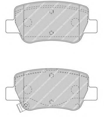 FERODO FDB4411 Комплект тормозных колодок, дисковый тормоз