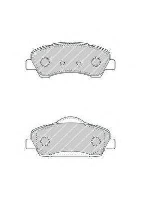 FERODO FDB4491 Комплект тормозных колодок, дисковый тормоз