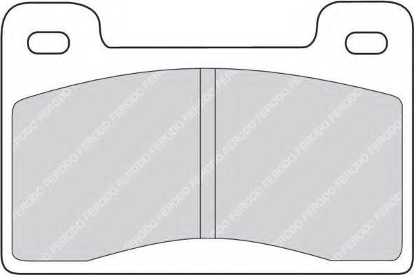 FERODO FDB461 Комплект тормозных колодок, дисковый тормоз
