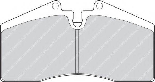 FERODO FDB560 Комплект тормозных колодок, дисковый тормоз