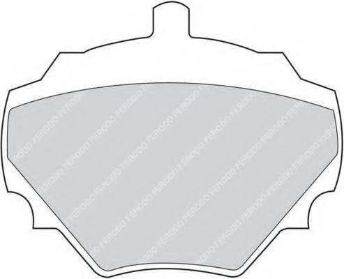 FERODO FDB844 Комплект тормозных колодок, дисковый тормоз