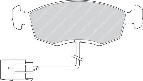 FERODO FDB846 Комплект тормозных колодок, дисковый тормоз
