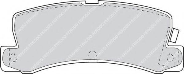 FERODO FDB848 Комплект тормозных колодок, дисковый тормоз
