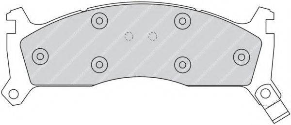 FERODO FDB976 Комплект тормозных колодок, дисковый тормоз