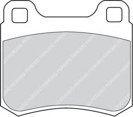 FERODO FDB979 Комплект тормозных колодок, дисковый тормоз
