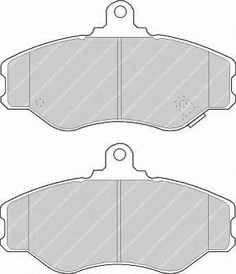 FERODO FVR1014 Комплект тормозных колодок, дисковый тормоз