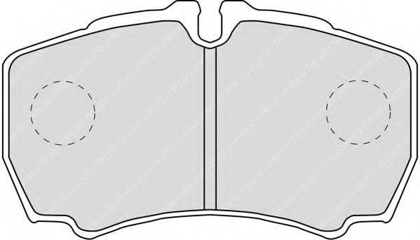 FERODO FVR1405 Комплект тормозных колодок, дисковый тормоз