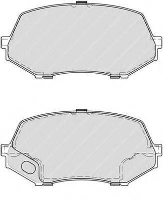 FERODO FVR4253 Комплект тормозных колодок, дисковый тормоз