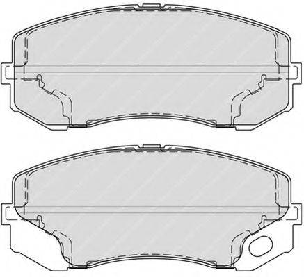 FERODO FVR4314 Комплект тормозных колодок, дисковый тормоз