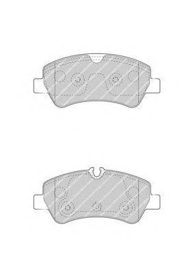 FERODO FVR4398 Комплект тормозных колодок, дисковый тормоз