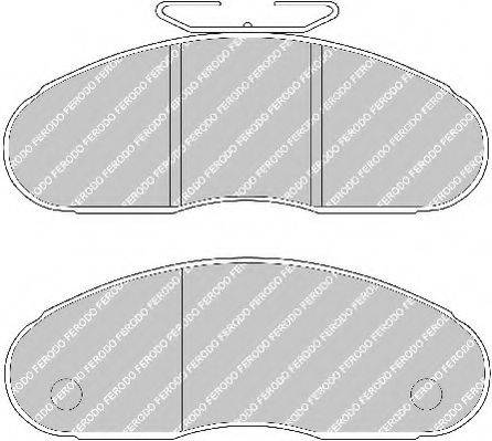FERODO FVR791 Комплект тормозных колодок, дисковый тормоз