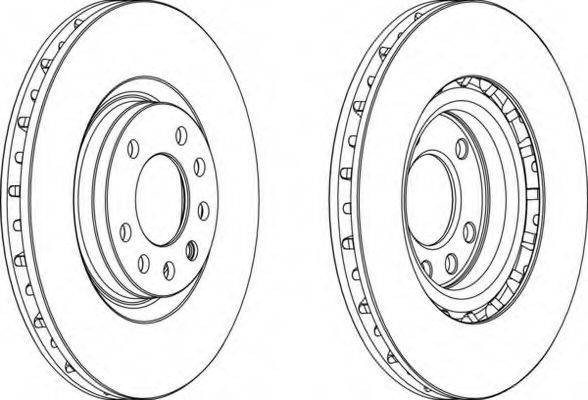 FERODO DDF1512 Тормозной диск