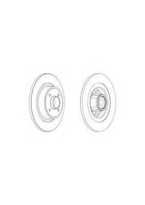 FERODO DDF1656 Тормозной диск