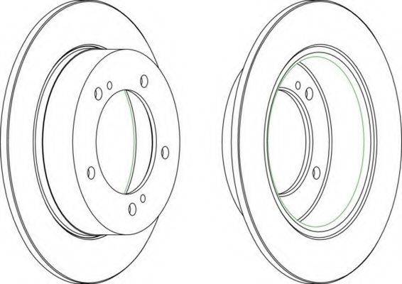 FERODO DDF233 Тормозной диск