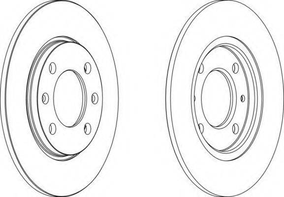 FERODO DDF263 Тормозной диск