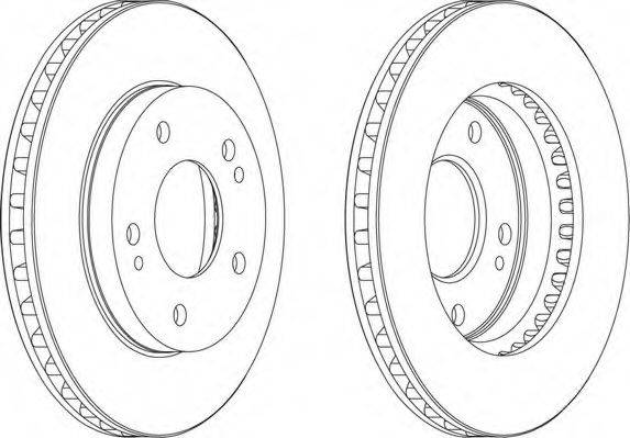 FERODO DDF824 Тормозной диск