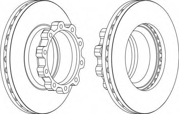 FERODO FCR170A Тормозной диск