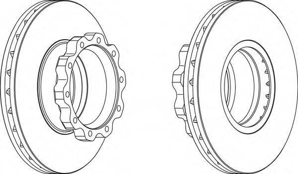 FERODO FCR215A Тормозной диск