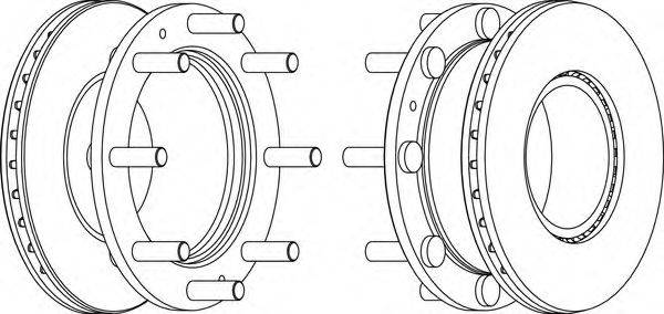 FERODO FCR308A Тормозной диск