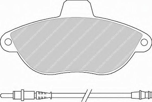 FERODO FSL1002 Комплект тормозных колодок, дисковый тормоз