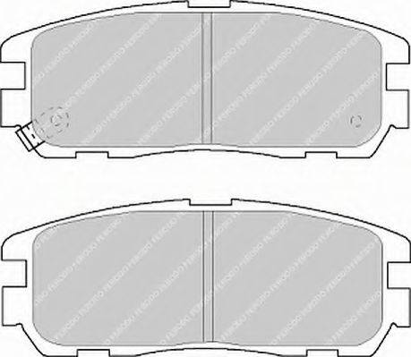 FERODO FSL1017 Комплект тормозных колодок, дисковый тормоз