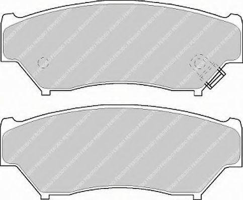 FERODO FSL1020 Комплект тормозных колодок, дисковый тормоз